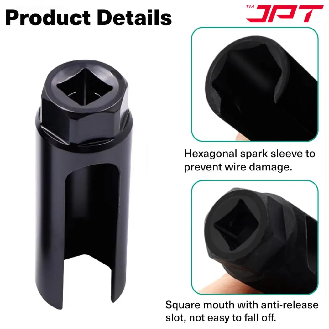 JPT Oxygen Sensor Socket 22mm (7/8 Inch) with Side Wire Cutout – Universal Oxygen Sensor Removal Tool, 1/2-Inch & 3/8-Inch Drive Compatible, Ideal for Most Cars, Trucks & SUVs - Image 8