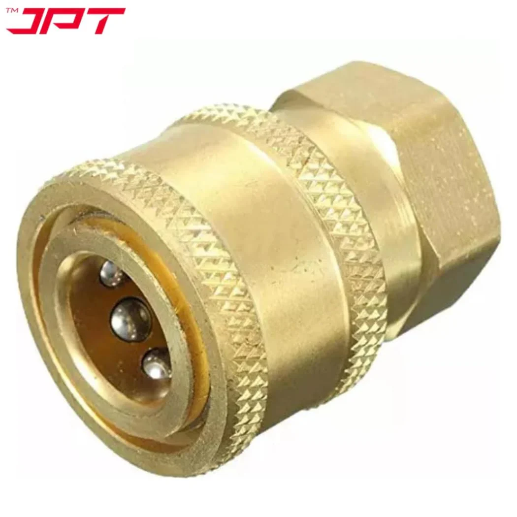 JPT Heavy-Duty 180° Rotation with 5 Angles Brass Pivoting Coupler And 1/4-Inch Quick Connect Fitting Female Socket - Image 5