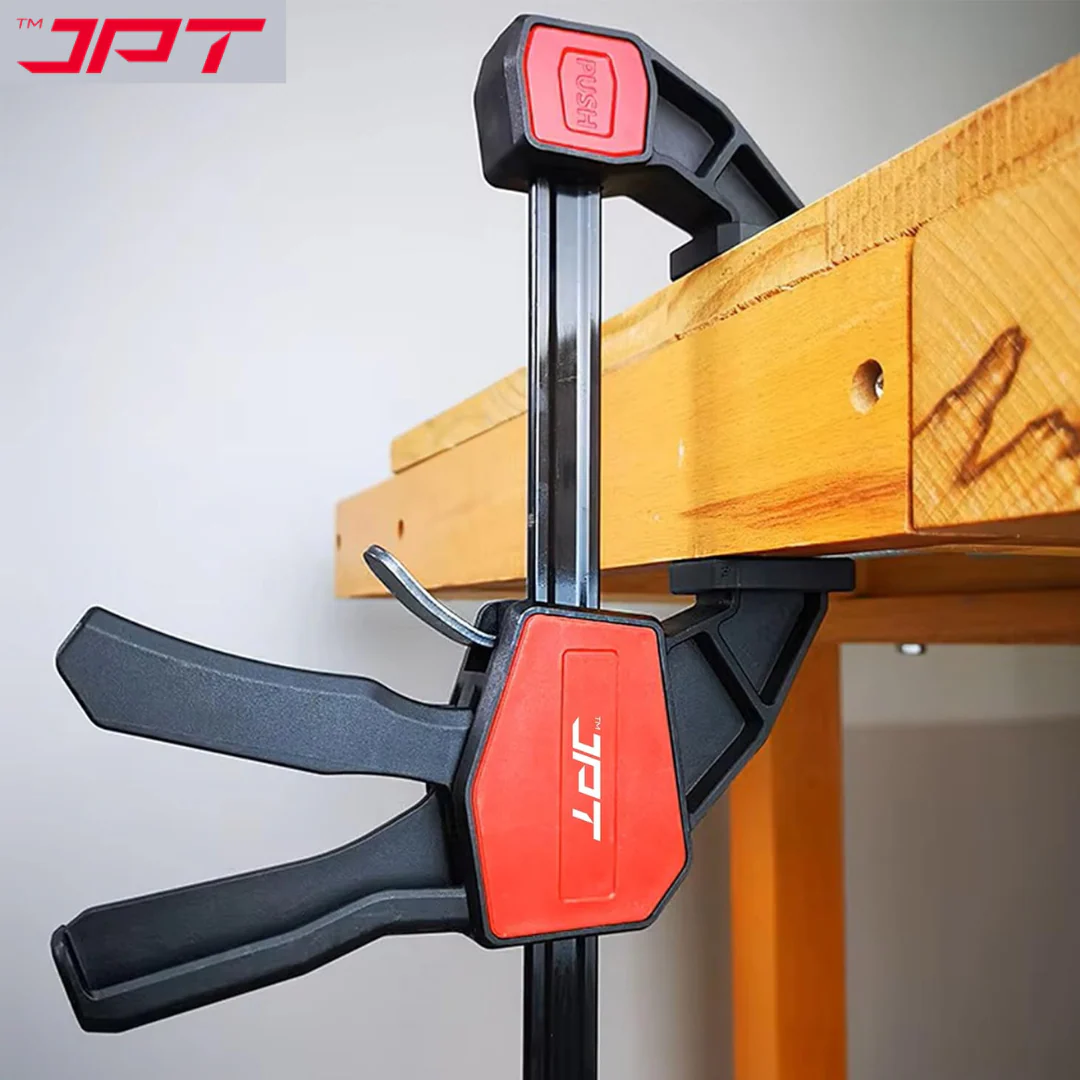 JPT Pro Series 18-Inch Quick-Grip Bar Clamps | 300mm Clamping Range | One-Handed Wood Clamps with Quick-Release Trigger | Heavy-Duty Spreader F-Clamp Set | 155 lbs Hold | Woodworking, Carpentry, DIY - Image 6