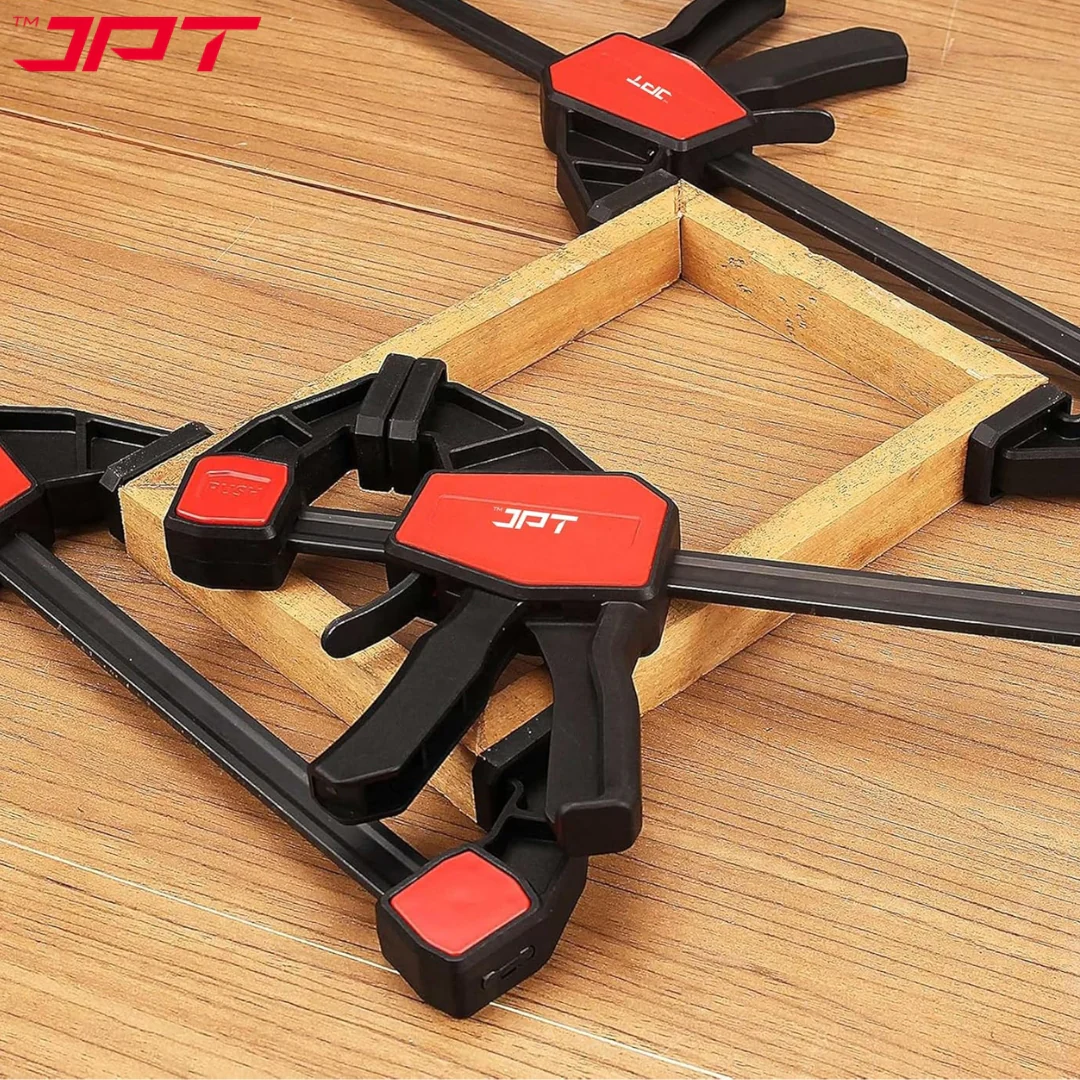 JPT Pro Series 30-Inch Quick Grip Bar Clamp for Woodworking, One-Handed Wood Clamp with Quick-Release Trigger, Heavy-Duty Spreader Clamps Set, 70KG (155 lbs) Holding Capacity - Image 6