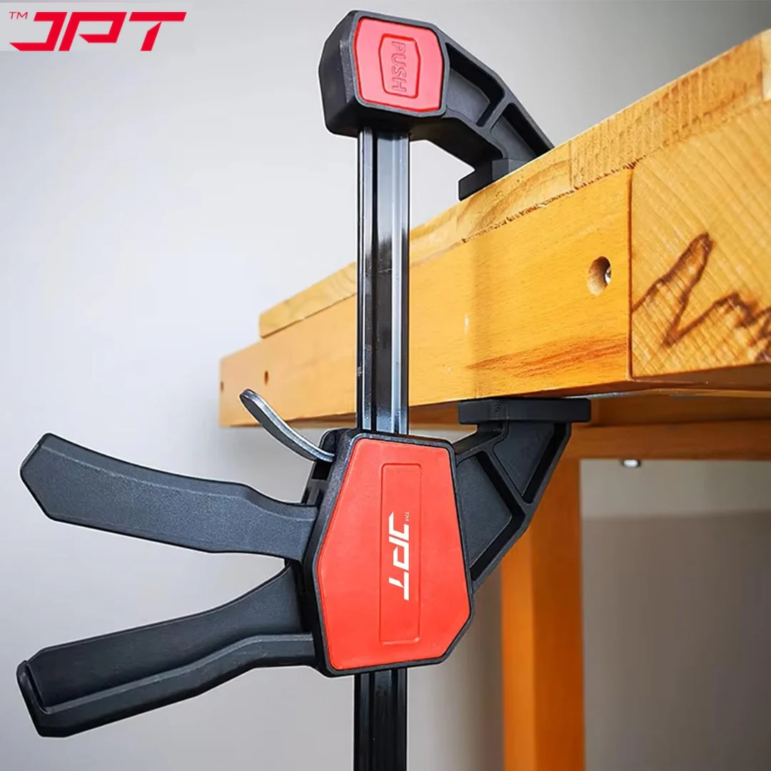 JPT Pro Series 30-Inch Quick Grip Bar Clamp for Woodworking, One-Handed Wood Clamp with Quick-Release Trigger, Heavy-Duty Spreader Clamps Set, 70KG (155 lbs) Holding Capacity - Image 8
