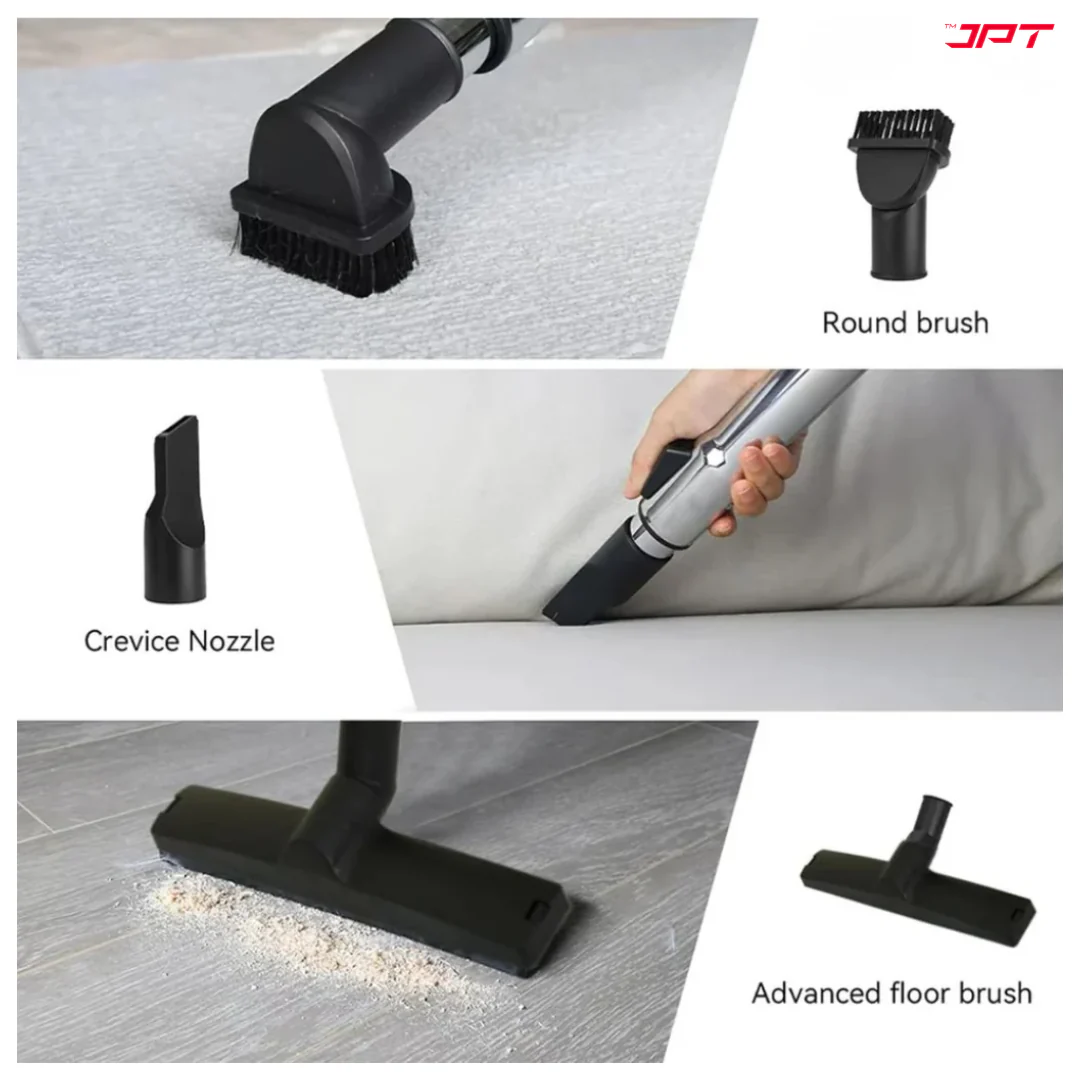 JPT Pro Series 35L Wet and Dry Vacuum Cleaner with Blower | 3200W Motor | 26kPa Suction | 35L Tank | Stainless Steel Body | 10-Ft Cord & 7-Ft Hose | For Cleaning Home, Car, Furniture - Image 7