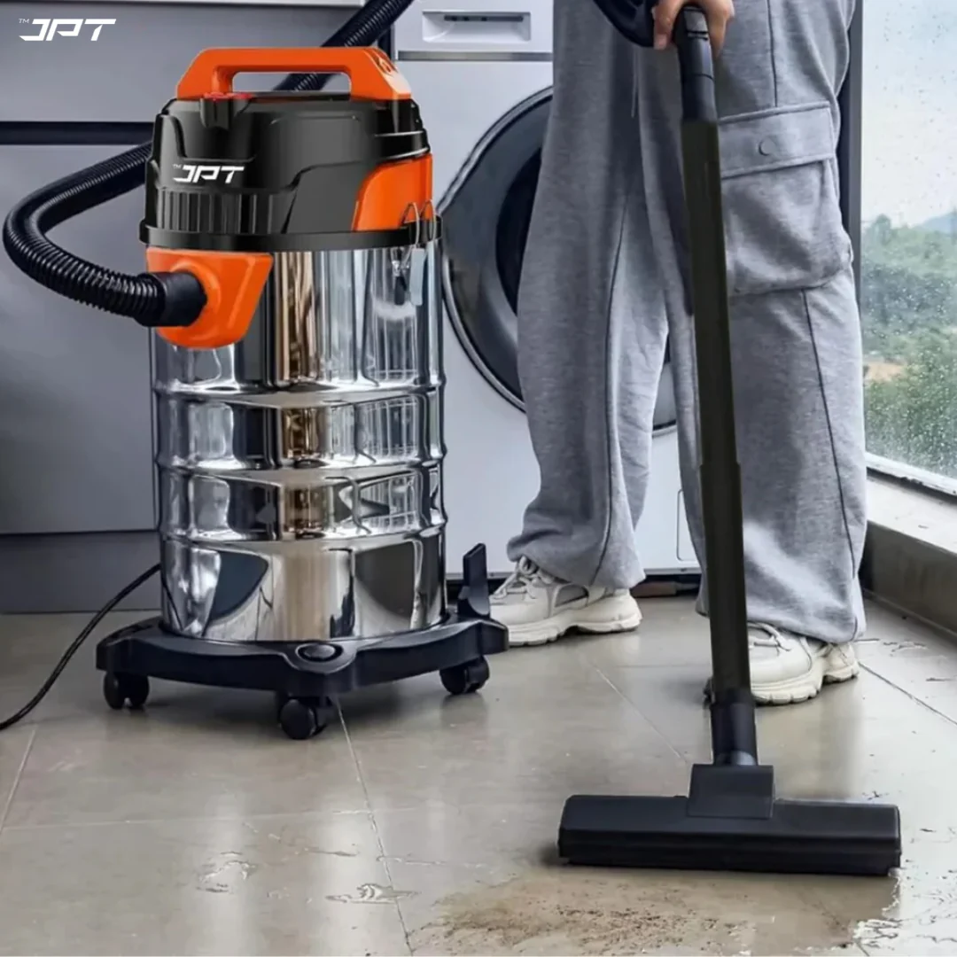 JPT Pro Series 35L Wet and Dry Vacuum Cleaner with Blower | 3200W Motor | 26kPa Suction | 35L Tank | Stainless Steel Body | 10-Ft Cord & 7-Ft Hose | For Cleaning Home, Car, Furniture - Image 8