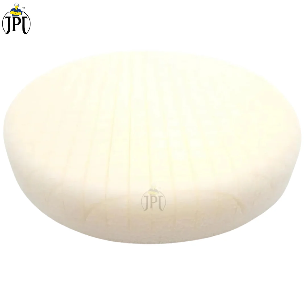 JPT T-20 White Colour 6-Inch Polishing Pad | 6-Inch 150mm Backing Plate | Compound Buffing Sponge Pad for Car Buffer Polishing and Waxing - Image 4