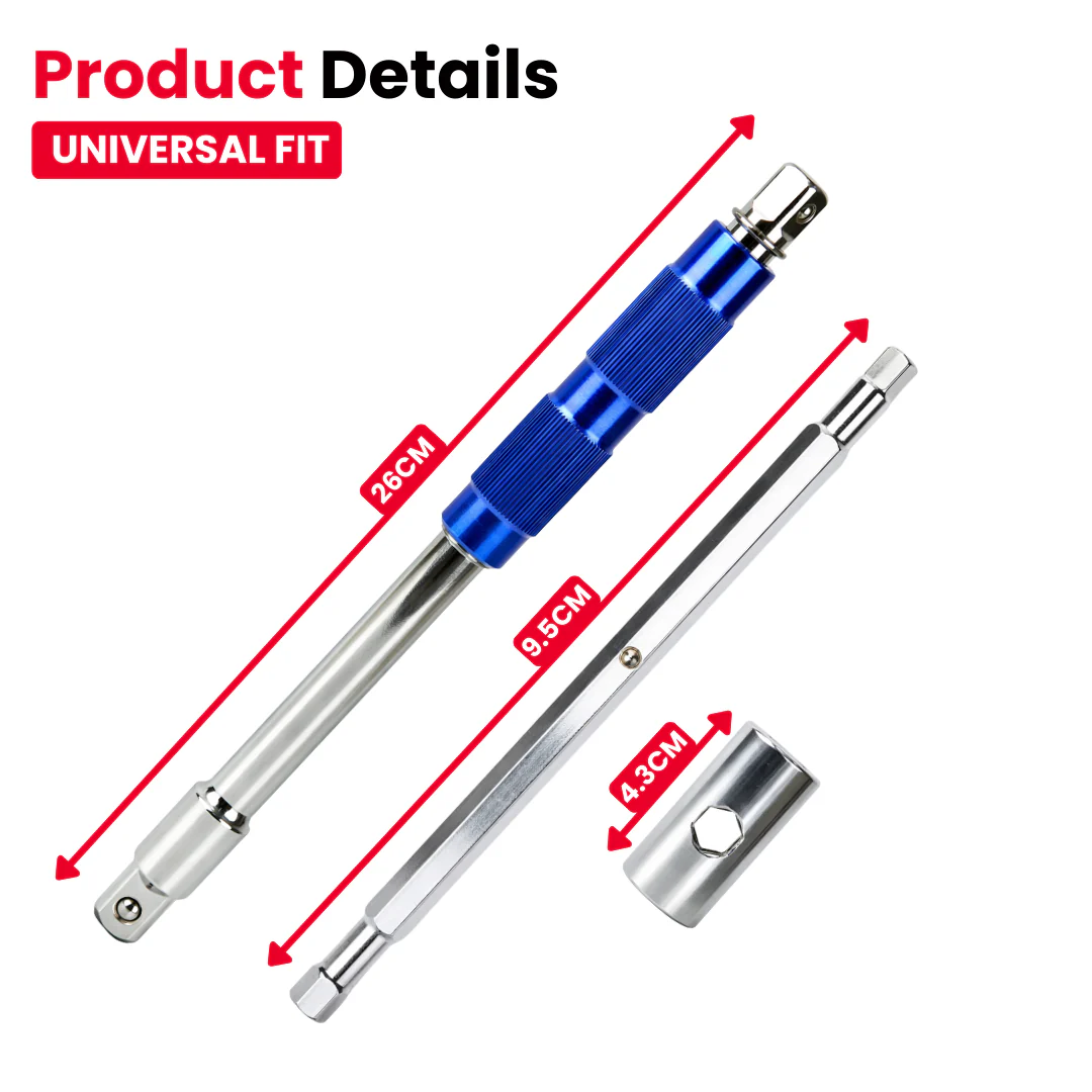 JPT Professional T & L Handle Socket Wrench | 1/2″, 3/8″ & 1/4″ Drive | 360° Rotating Speed Grip | Chrome Vanadium Steel, Ball Lock Design for High Torque & Tight Spaces - Image 7