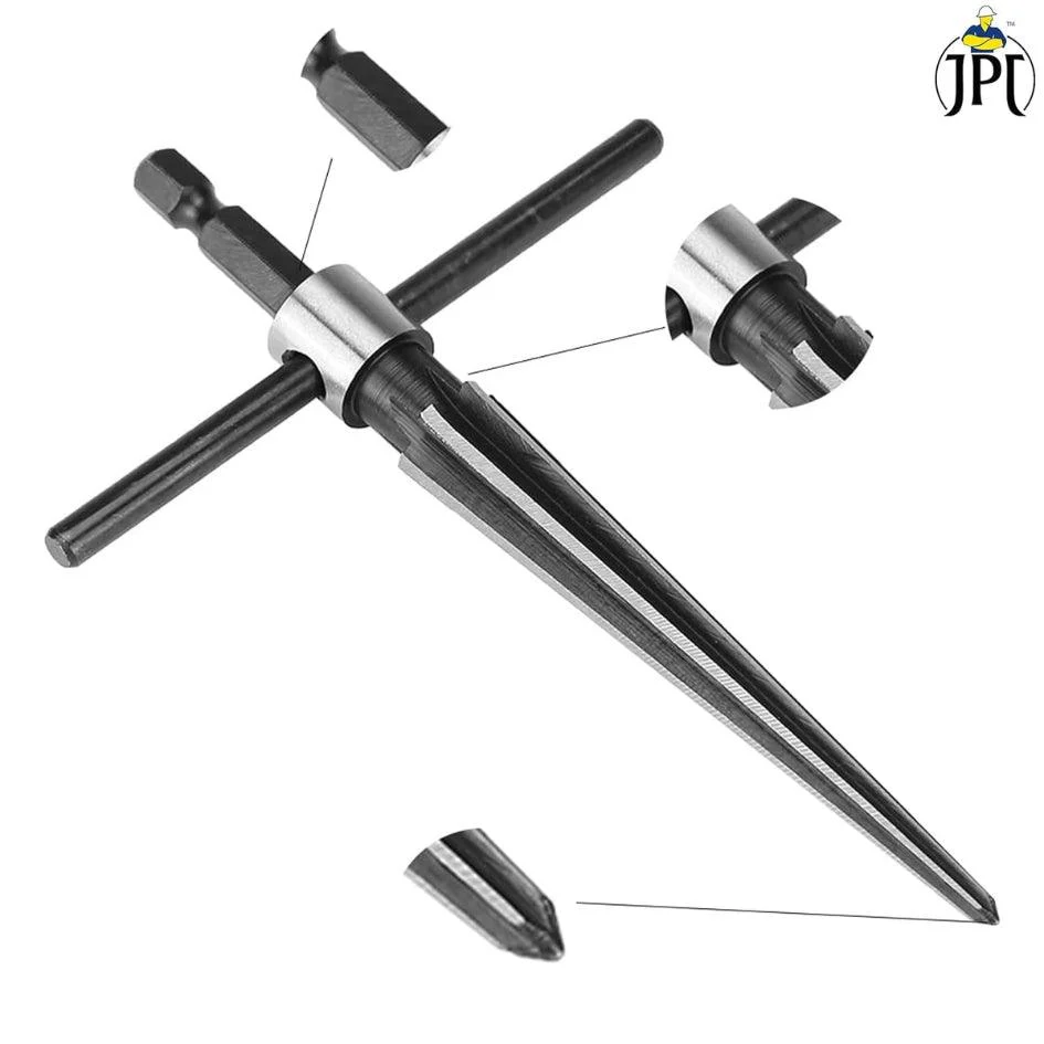 JPT T Handle Reamer, Tapered Straight Flute Handle Hole Pipe Reaming Tool - Image 3