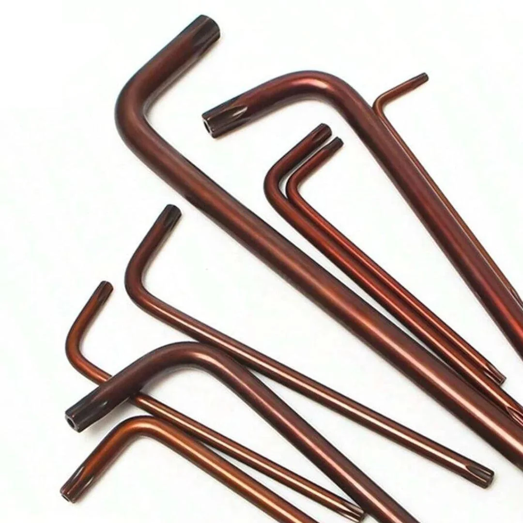 JPT 9 Pieces Torx Star Allen Key Set | Long Arm Wrench Hex Keys | Security Torx End Holes | Storage Case | T10-T50 ( 9Inch Star End ) - Image 8