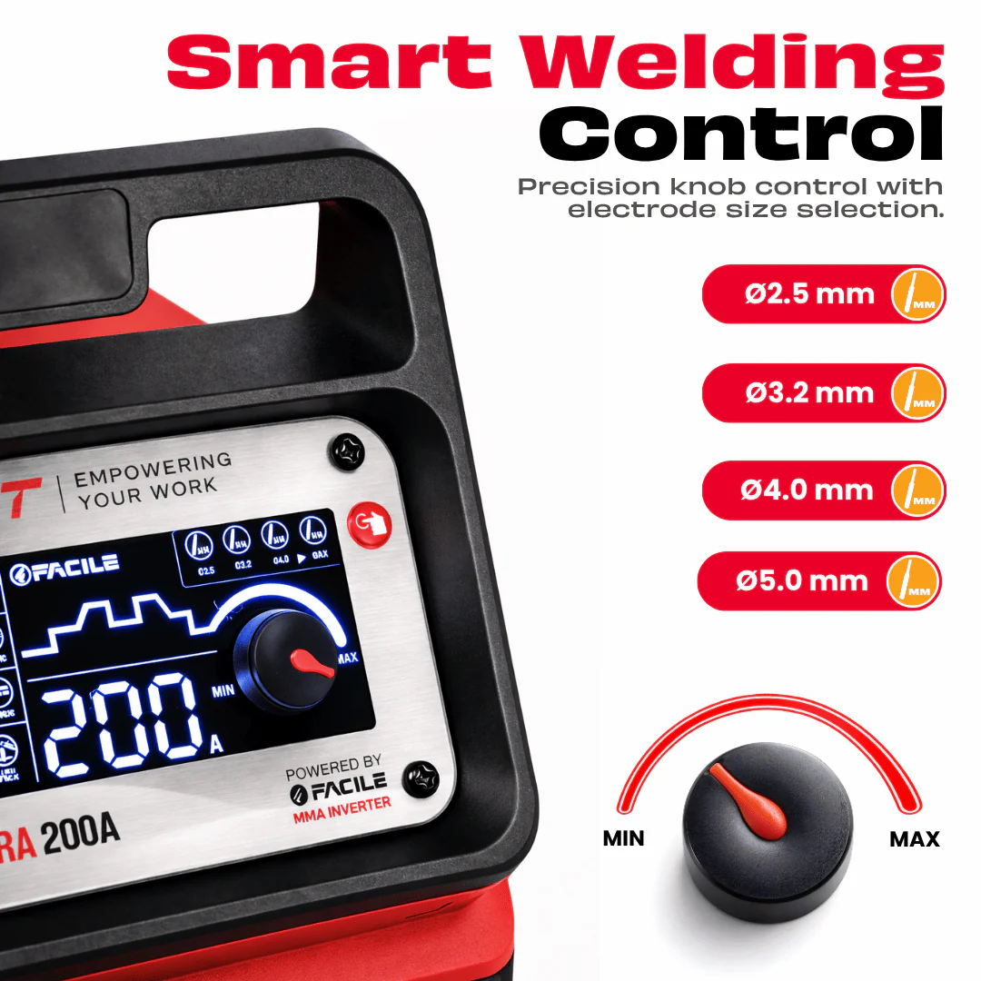JPT True Output 200A Ultra Heavy Duty MMA Inverter Welding Machine | Lift TIG, Full Digital Display, VRD Safety, Hot Start, Arc Force, Anti-Stick & Fine Tuning Control - Image 5