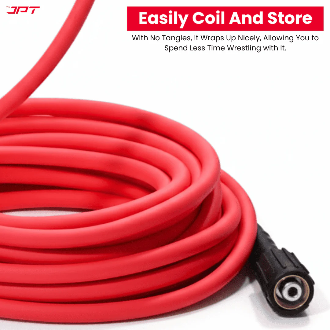 JPT Ultra Heavy-Duty 8MTR Flexible High Pressure Washer Hose Pipe | Standard M22 x 15MM Thread | Up To 450Bar / 6525PSI | PVC + PE Layers Build | Tangle & Kink Free Design - Image 6