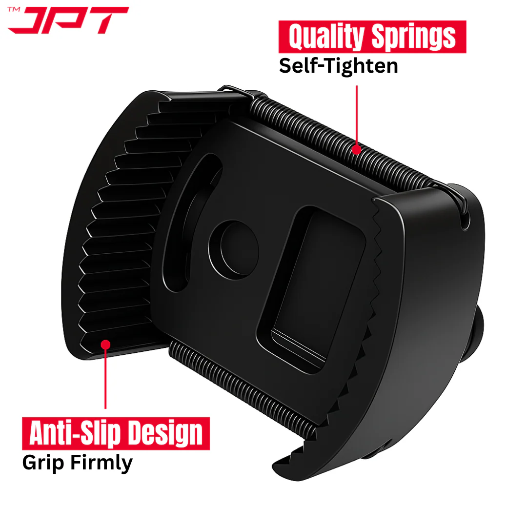 JPT Heavy-Duty Universal Adjustable Oil Filter Remover | 90-125mm Removal and Installation | Two Non Slip Serrated Jaws | 1/2" Drive Oil Filter Wrench for Easy Filter Removal - Image 5